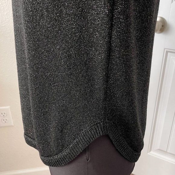 NWT TWINSET Short Sleeve Silver Sparkle Sweater - Picture 5 of 11